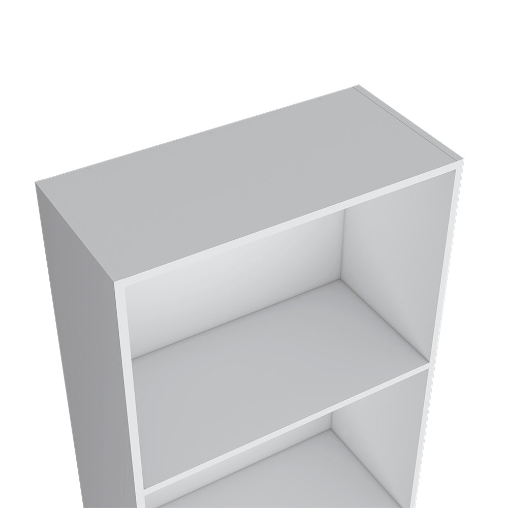 Bookcase Benzoni, Office, White White Particle Board Engineered Wood