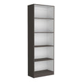 Bookcase 4 Shelves Benzoni, Office, Matt Gray White Multicolor Particle Board Engineered Wood