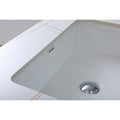 37Inch Bathroom Vanity Top Stone White Gold Style Tops With Rectangle Undermount Ceramic Sink And Single Faucet Hole White Sintered Stone