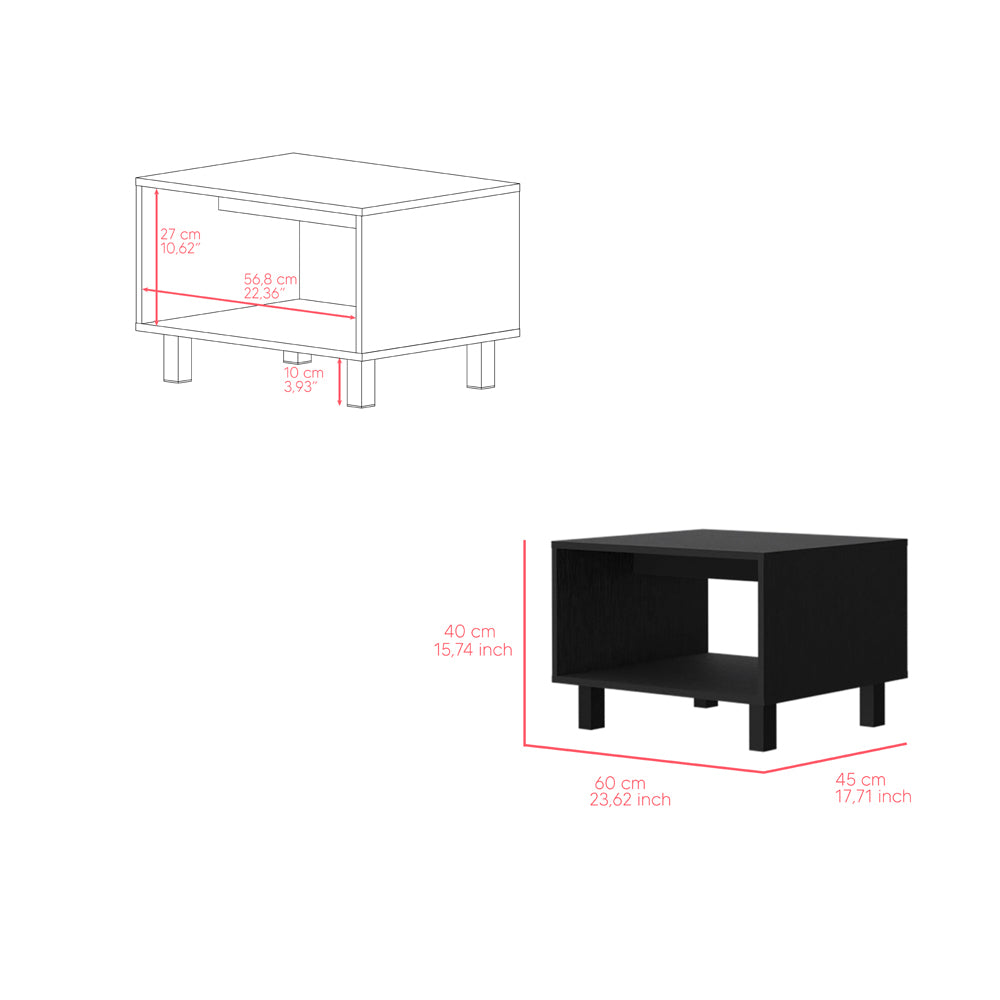 2Pc Living Room Set Millville, Living Room, Black Black Particle Board Engineered Wood
