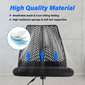 Ergonomic Office And Home Chair With Supportive Cushioning, Black Black Nylon Mesh Plastic