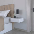 Nightstand Isola, Bedroom, White White Particle Board Engineered Wood