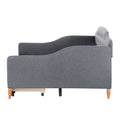 Full Size Vintage Upholstery Daybed With Two Large Storage Drawers, Gray Gray Upholstered