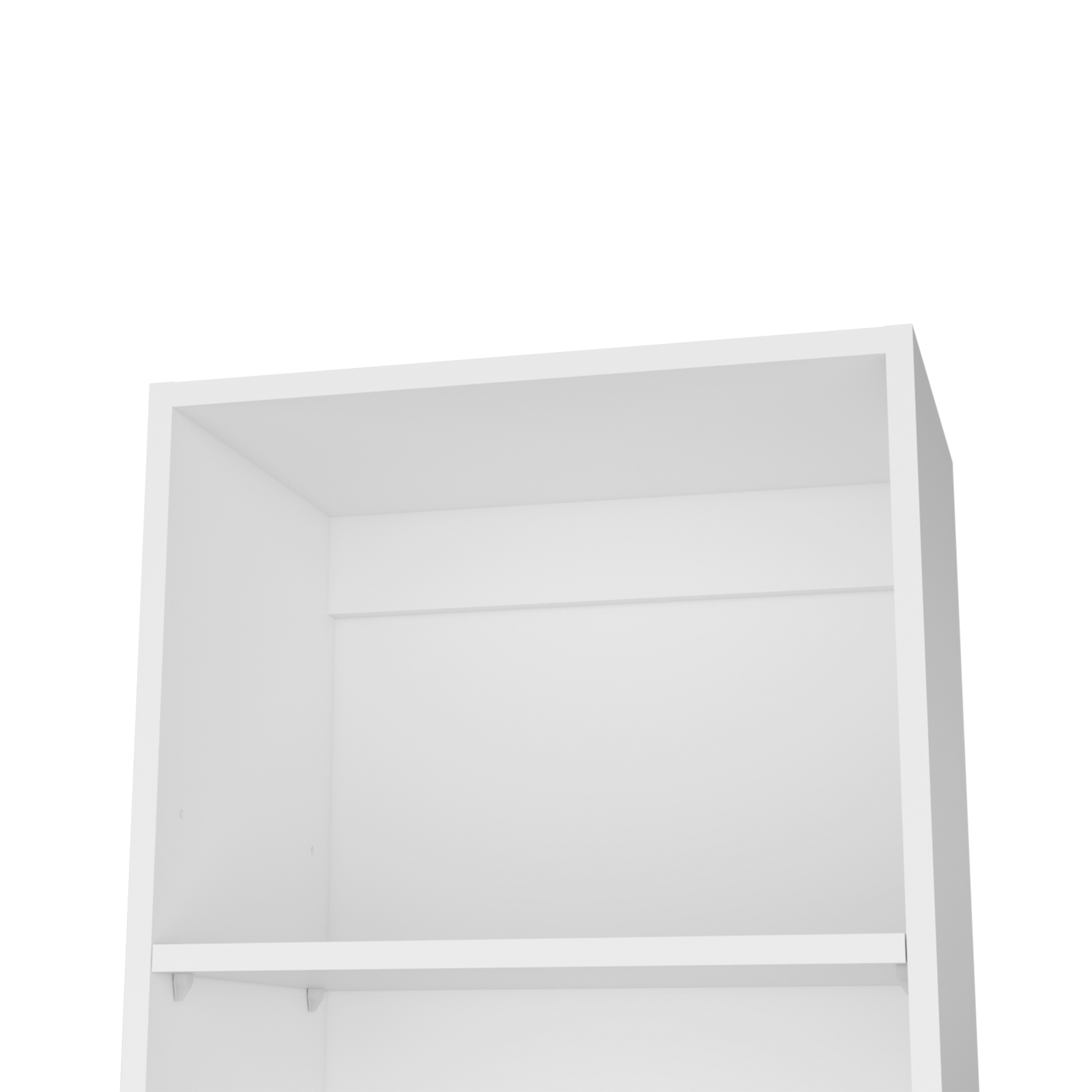 Bookcase Xs Benzoni, Office, White White Particle Board Engineered Wood