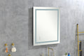 Bathroom Led Mirror Is Multi Functional And Each Function Is Controlled By A Smart Touch Button. White Aluminium
