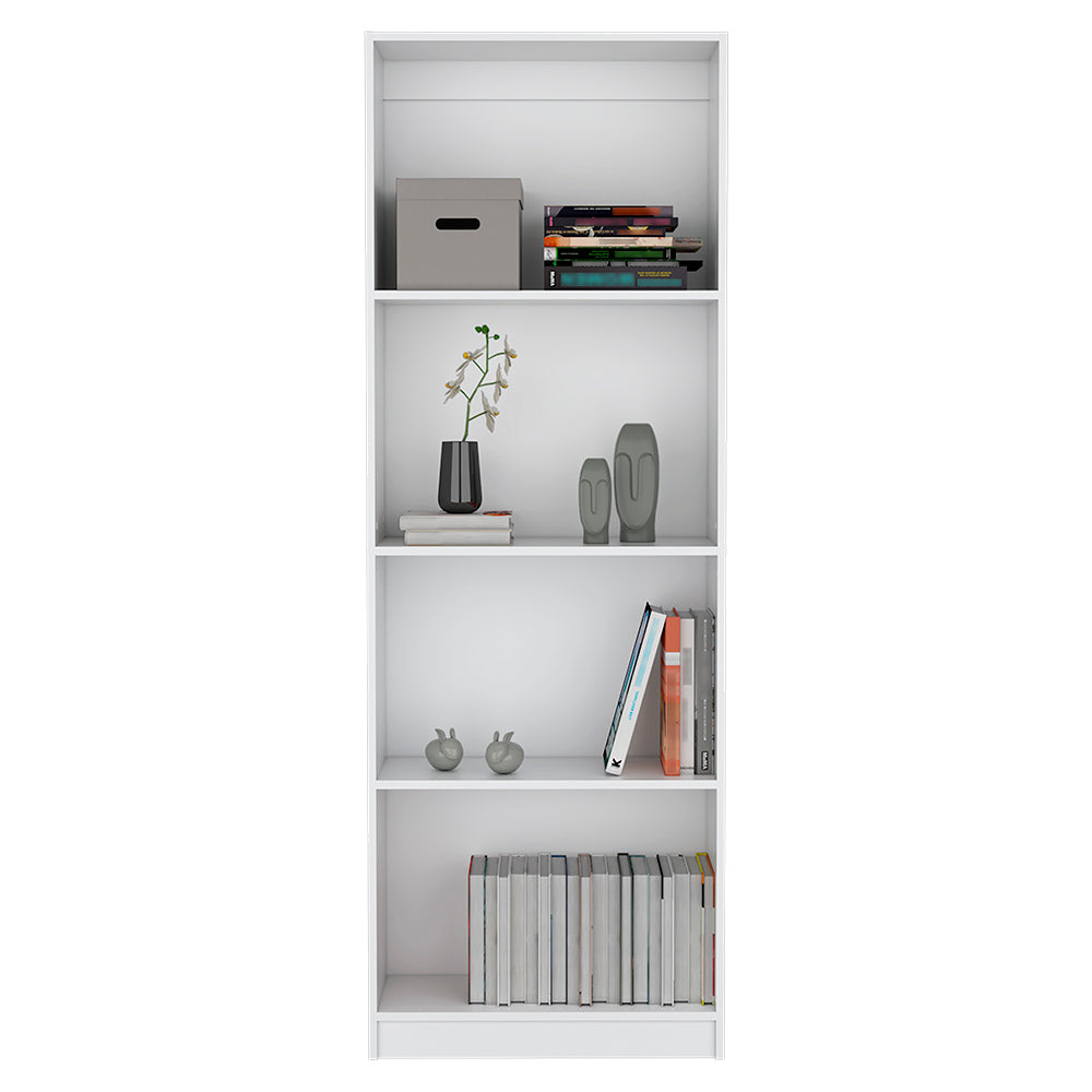 Bookcase Benzoni, Office, White White Particle Board Engineered Wood