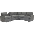 104'' Power Recliner Corner Sofa Home Theater Reclining Sofa Sectional Couches With Storage Box, Cup Holders, Usb Ports And Power Socket For Living Room, Dark Grey Dark Grey Foam Linen 4 Seat