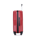 3 Piece Luggage Sets Pc Abs Lightweight Suitcase With Two Hooks, Spinner Wheels, 20 24 28 Red Red Abs Pc