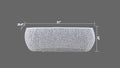 T3601 50 Oval Coffee Table White White Primary Living Space Contemporary,Modern Oval Coffee & End Tables Aluminium Aluminium