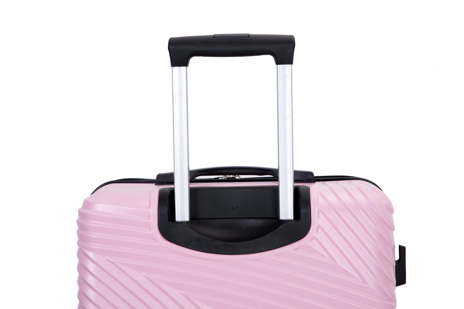 3 Piece Luggage Sets Pc Abs Lightweight Suitcase With Two Hooks, Spinner Wheels, 20 24 28 Pink Pink Abs Pc