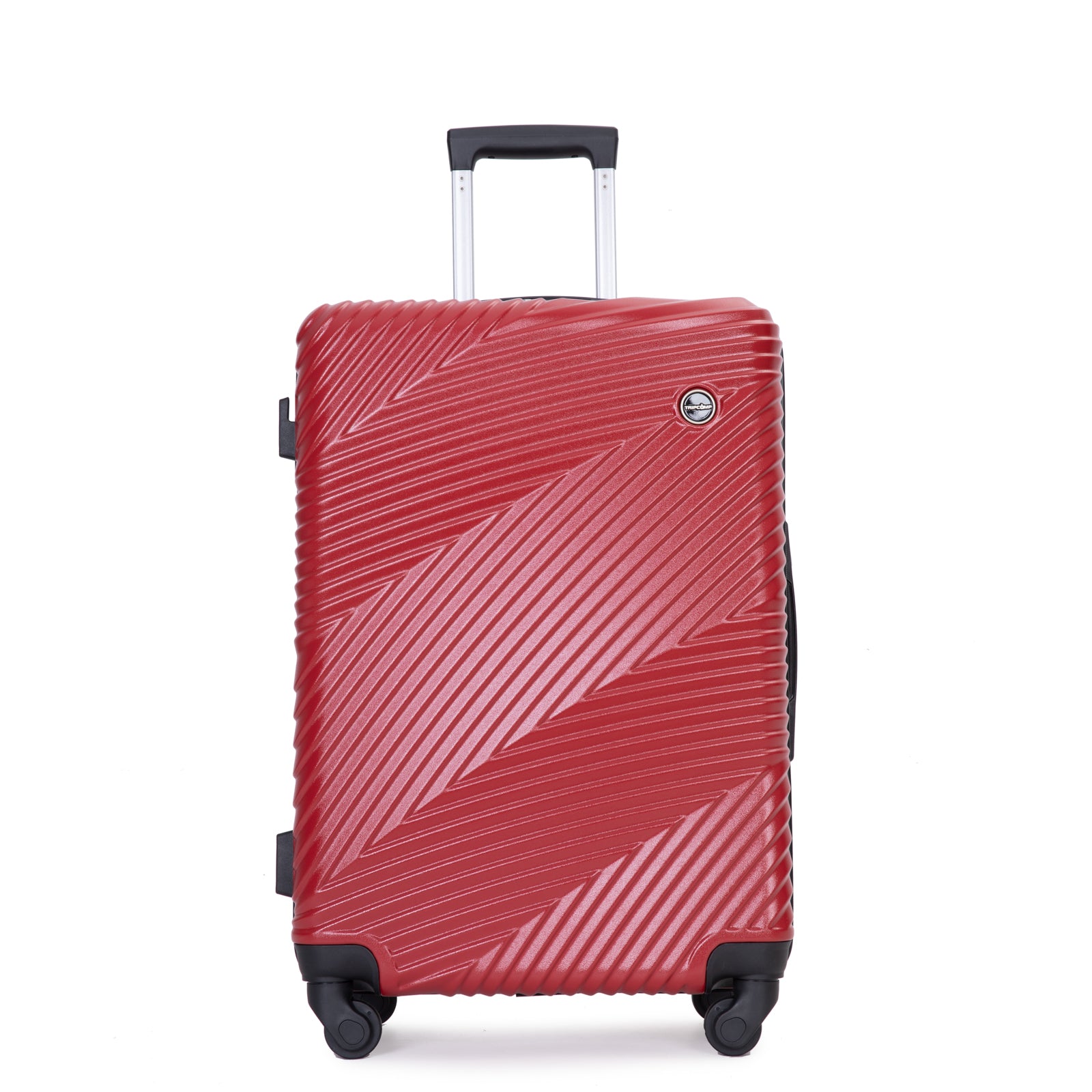 3 Piece Luggage Sets Pc Abs Lightweight Suitcase With Two Hooks, Spinner Wheels, 20 24 28 Red Red Abs Pc