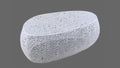T3601 50 Oval Coffee Table White White Primary Living Space Contemporary,Modern Oval Coffee & End Tables Aluminium Aluminium