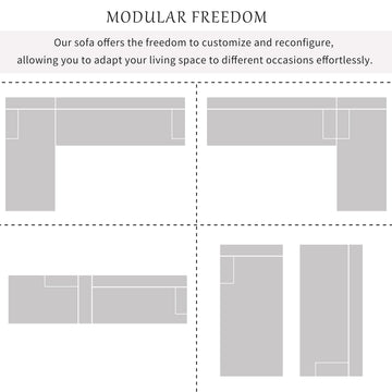 Modern Large L Shape Modular Sectional Sofa For Living Room, Bedroom, Salon, 2 Piece Free Combination, Simplified Style Blue Polyester 3 Seat