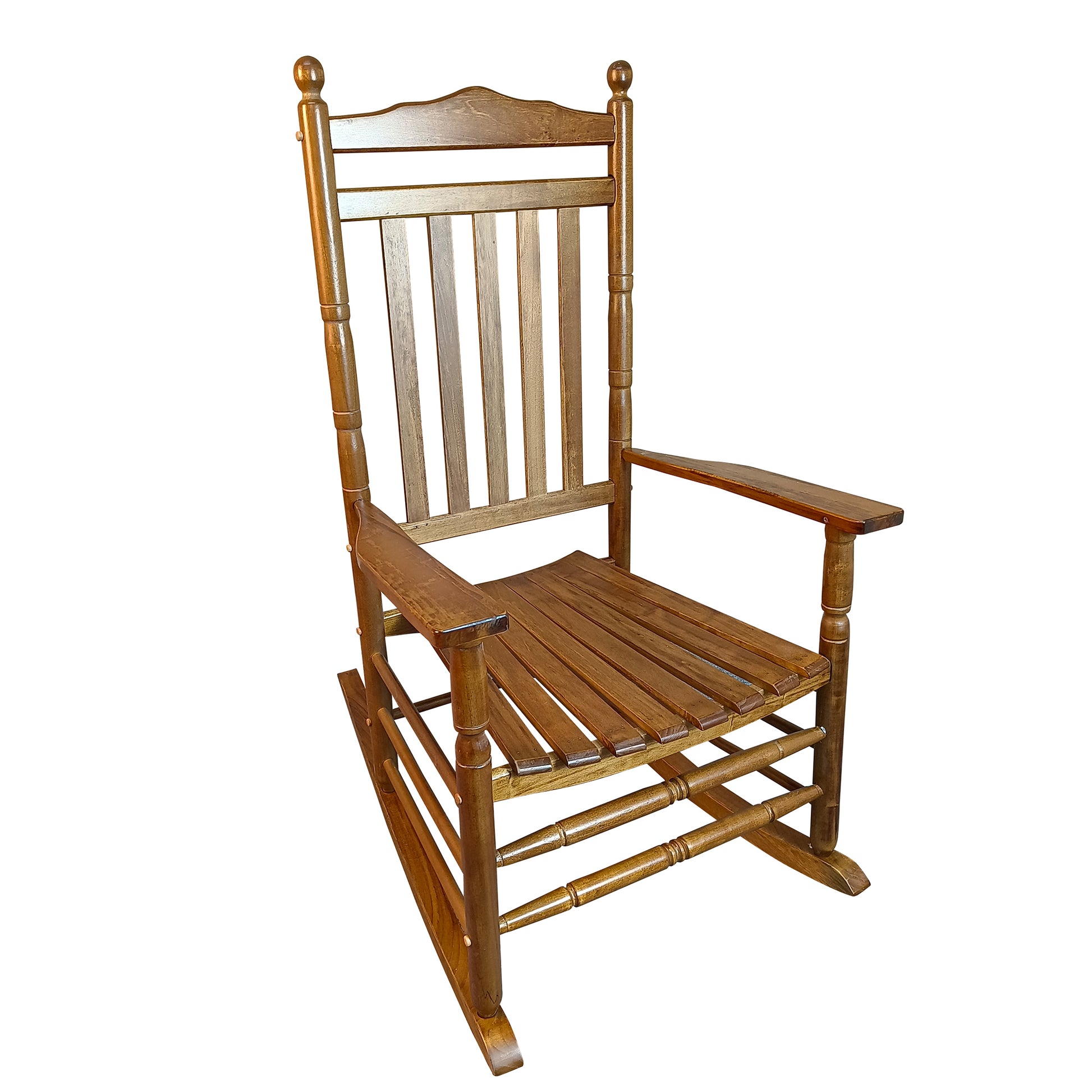 Balcony Porch Adult Rocking Chair Oak Oak Solid Wood