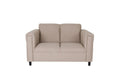 Loveseat Sofa For Living Room, Modern D Cor Beautiful Seat Mini Small Couches For Small Spaces And Bedroom With Solid Wood Frame Toast, Polyester Nylon Brown Wood Foam Polyester