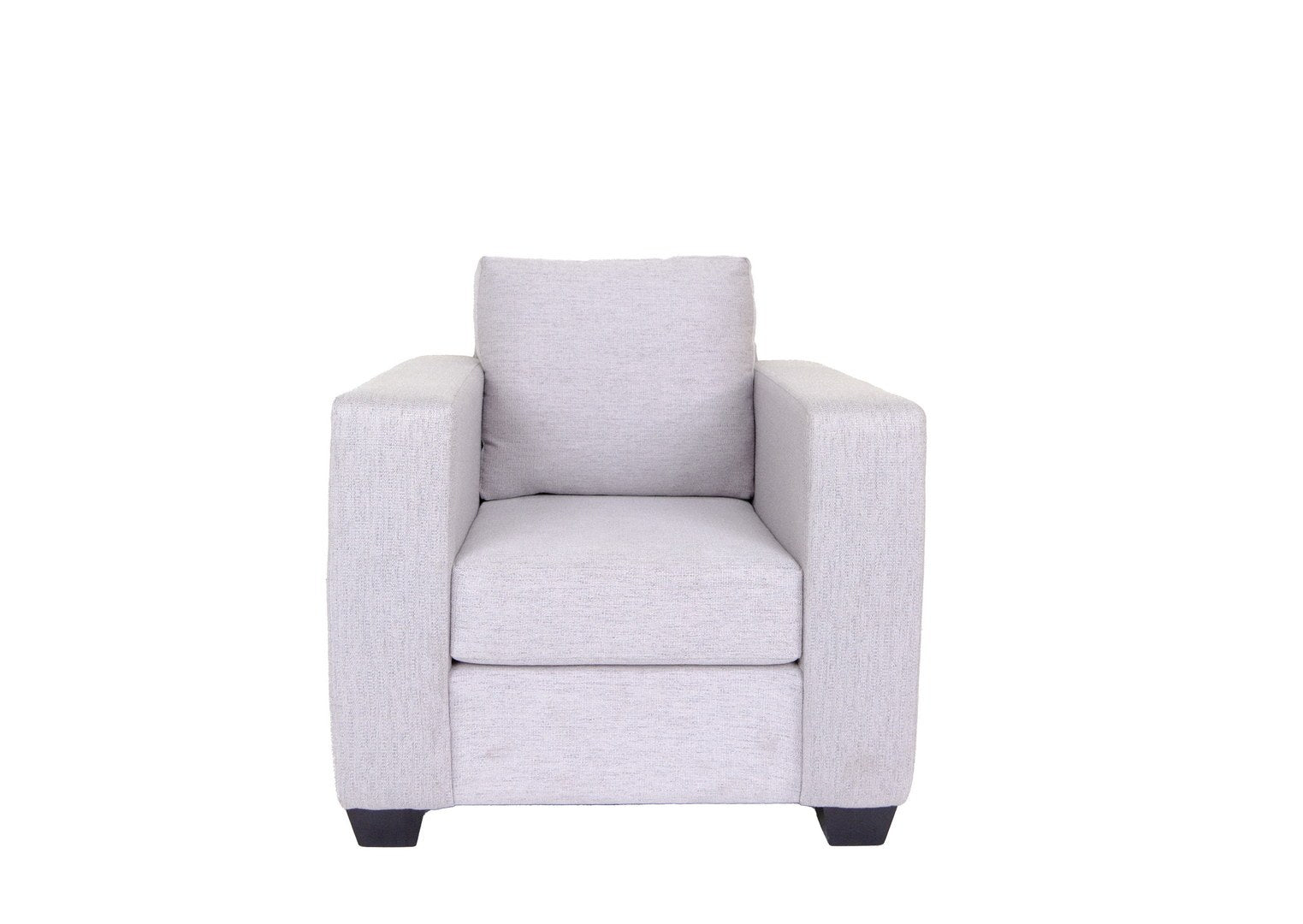 Modern Sofa Chair For Living Room, Bedroom And Apartment With Solid Wood Frame Marlow Asphalt, Polyester Fabric Light Gray Wood Foam Polyester