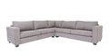 Grey L Shaped Sectional Sofas For Living Room, Modern Sectional Couches For Bedrooms, Apartment With Solid Wood Frame Polyester Fabric Grey Wood Foam Polyester