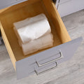 Bathroom Vanity Base Cabinet Only, Single Bath Vanity In Gray, Bathroom Storage With Soft Close Doors And Drawers Gray Plywood