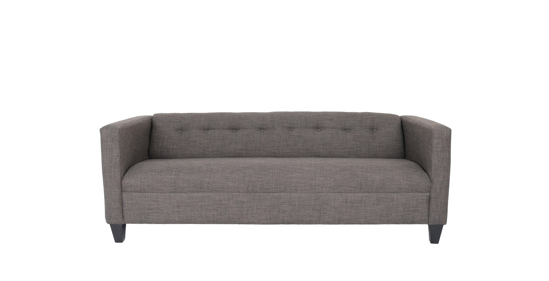 Sofa For Living Room, Modern 3 Seater Sofas Couches For Bedroom, Office, And Apartment With Solid Wood Frame Marlow Asphalt, Polyester Fabric Dark Gray Wood Foam Polyester