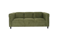 Green Suede Sofa, Modern 3 Seater Sofas Couches For Living Room, Bedroom, Office, And Apartment With Solid Wood Frame Green Wood Foam Suede