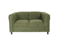 Green Suede Loveseat Sofa For Living Room, Modern D Cor Beautiful Seat Mini Small Couches For Small Spaces And Bedroom With Solid Wood Frame Green Wood Foam Suede