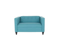 Teal Loveseat Sofa For Living Room, Modern D Cor Beautiful Seat Mini Small Couches For Small Spaces And Bedroom With Solid Wood Frame Polyester Nylon Teal Wood Foam Polyester