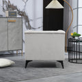 Accent Chair Living Room Chairs Single Sofa Chair,Arm Chairs With Linen Fabric, Mid Century Accent Arm Chairs Comfy Reading Lounge Club Armchair For Bedroom Office Study Beige Metal