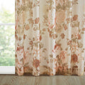 Printed Floral Rod Pocket And Back Tab Voile Sheer Curtain Only 1 Pc Panel Multicolor Polyester