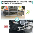 Stainless Steel Deer Guard Bumper For International Prostar 2008 2016 With Brackets Chrome Stainless Steel