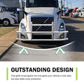 Front Bumper Deer Guard For Volvo Vn Vnl 2018 2022 With Bracket G04018 Silver Stainless Steel