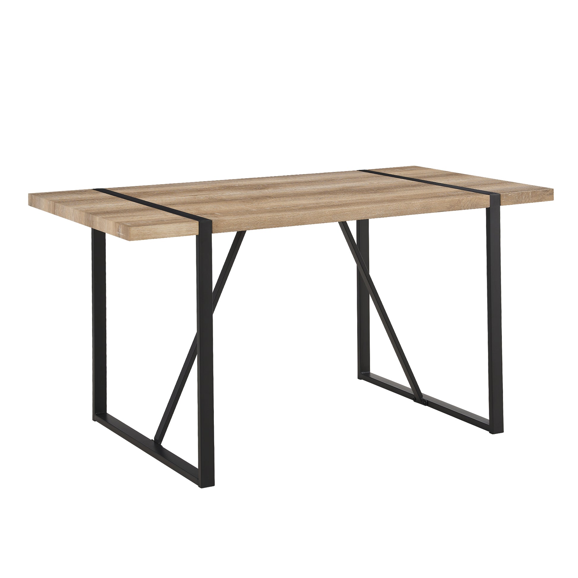 Mdf Wood Colour Dining Table And Modern Dining Chairs Set Of 4, Mid Century Wooden Kitchen Table Set, Metal Base & Legs, Dining Room Table And Suede Chairs Natural Wood Dining Room Mid Century Modern Mdf Mdf