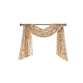 Printed Floral Voile Sheer Scarf Blush Polyester