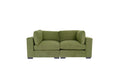 Forest Green Loveseat Sofa For Living Room, Modern D Cor Beautiful Seat Mini Small Couches For Small Spaces And Bedroom With Solid Wood Frame Polyester Green Wood Foam Polyester