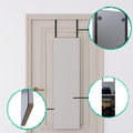 Wall Mount Mirror Set Of 2.Mdf Mirror Wall Mount At Horizontal & Vertical Hanging White Mdf