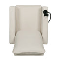 Recliner Chairs For Adults, Adjustable Recliner Sofa With Mobile Phone Holder & Cup Holder, Modern Reclining Chairs Fabric Push Back Recliner Chairs For Living Room, Bedroom, Beige Beige Foam Polyester