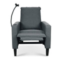 Recliner Chairs For Adults, Adjustable Recliner Sofa With Mobile Phone Holder & Cup Holder, Modern Reclining Chairs Fabric Push Back Recliner Chairs For Living Room, Bedroom, Gray Grey Foam Polyester
