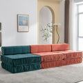 Folding Sofa Bed, Futon Sleeper Chair, Convertible Chair Floor Couch & Sleeping Mattress For Living Room, Guest Room, Home Office, Apartment, Small Space, Bed, Removable Back Cushion, Orange, 1 Seat Orange Chenille Primary Living Space Pillow Back Soft