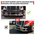 Front Bumper Deer Guard For Freightliner Cascadia 2008 2017 With Bracket Black Iron