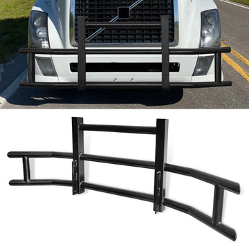 Front Bumper Deer Guard For Volvo Vn Vnl 2004 2017 With Bracket Black Iron