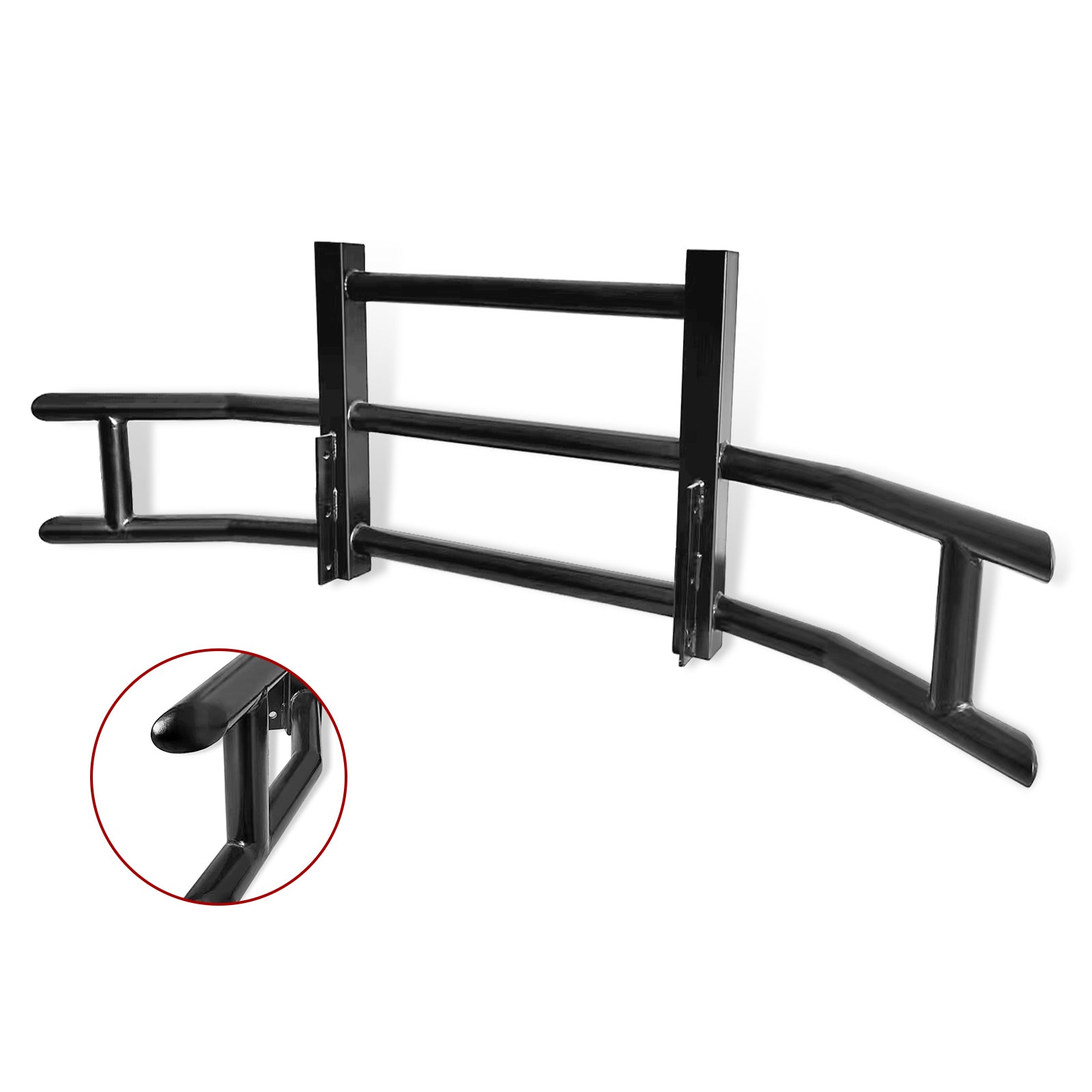 Front Bumper Deer Guard For Freightliner Cascadia 2008 2017 With Bracket Black Iron