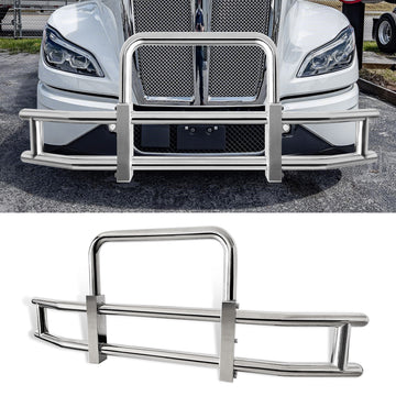 Deer Guard For Kenworth T680 2022 With Brackets Stainless Steel Chrome Stainless Steel