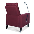 Recliner Chairs For Adults, Adjustable Recliner Sofa With Mobile Phone Holder & Cup Holder, Modern Reclining Chairs Fabric Push Back Recliner Chairs For Living Room, Bedroom, Red Red Foam Polyester