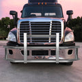 Stainless Steel Deer Guard Bumper For Freightliner Cascadia 2008 2017 With Brackets Chrome Stainless Steel