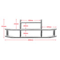 Front Bumper Deer Guard For Kenworth T660 T680 2008 2021 With Bracket G04018 Silver Stainless Steel