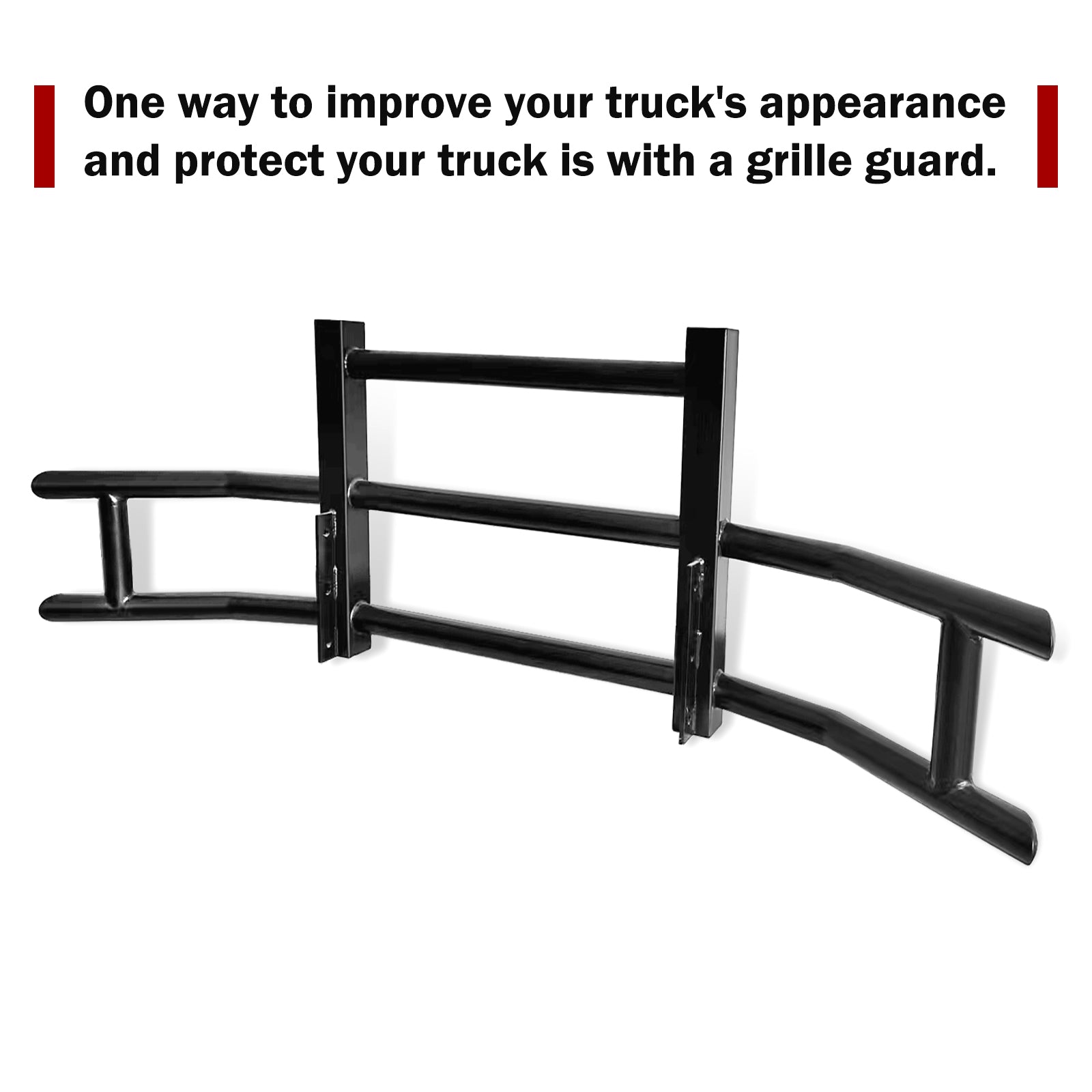 Front Bumper Deer Guard For Freightliner Cascadia 2008 2017 With Bracket Black Iron