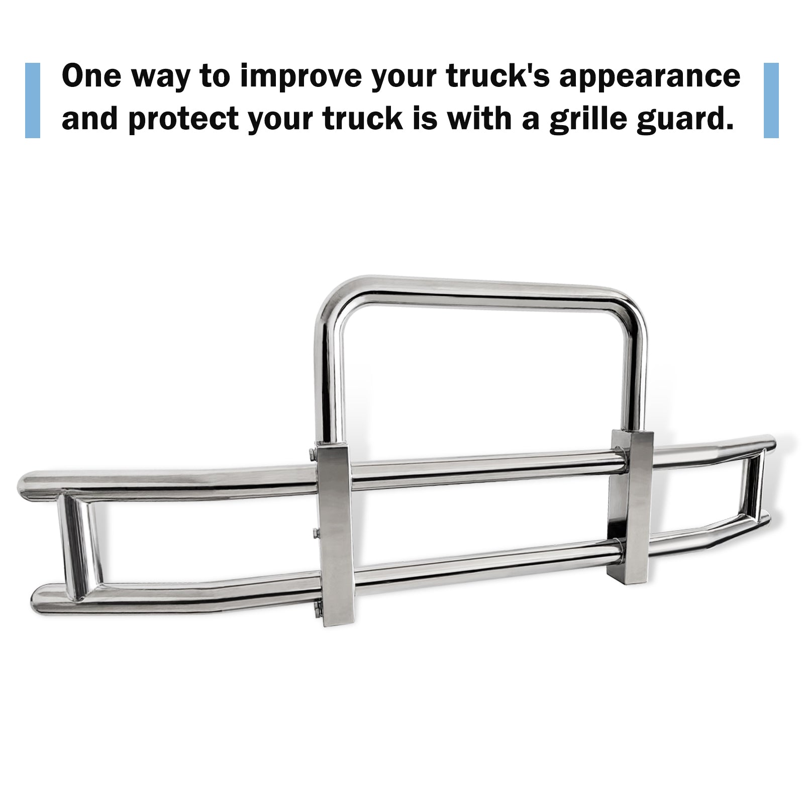 Deer Guard For International Prostar 2008 2016 With Brackets Stainless Steel Chrome Stainless Steel