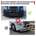 Front Bumper Deer Guard For Freightliner Cascadia 2018 2022 With Bracket Black Iron