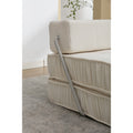 Folding Sofa Bed, Futon Sleeper Chair, Convertible Chair Floor Couch & Sleeping Mattress For Living Room, Guest Room, Home Office, Apartment, Small Space, Bed, Removable Back Cushion, White, 1 Seat White Chenille Primary Living Space Soft Pillow Back