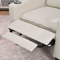 Recliner Chairs For Adults, Adjustable Recliner Sofa With Mobile Phone Holder & Cup Holder, Modern Reclining Chairs Fabric Push Back Recliner Chairs For Living Room, Bedroom, Beige Beige Foam Polyester