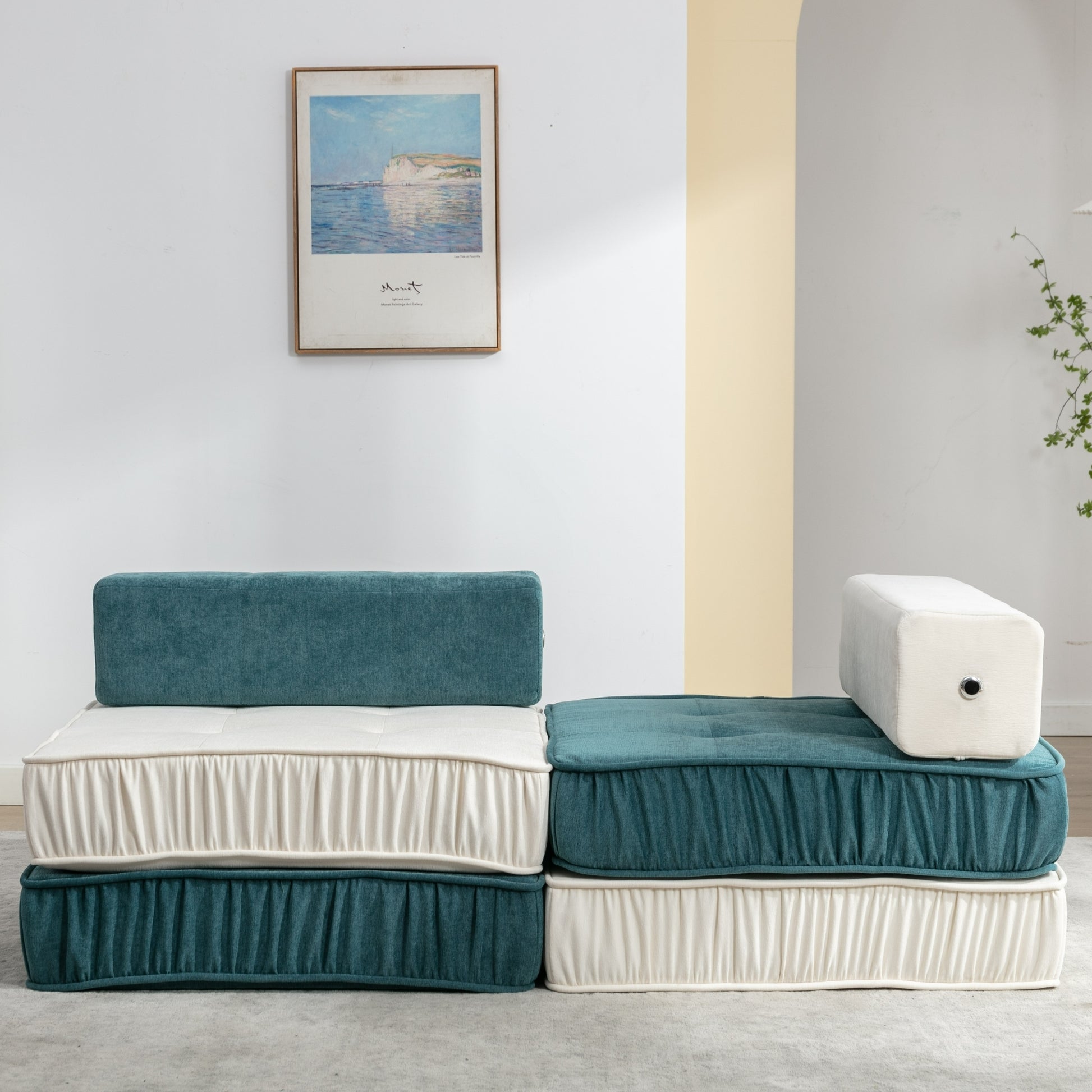 Folding Sofa Bed, Futon Sleeper Chair, Convertible Chair Floor Couch & Sleeping Mattress For Living Room, Guest Room, Home Office, Apartment, Small Space, Bed, Removable Back Cushion, Orange, 1 Seat Orange Chenille Primary Living Space Pillow Back Soft